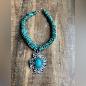 Rockstar in Rome turquoise pendant necklace